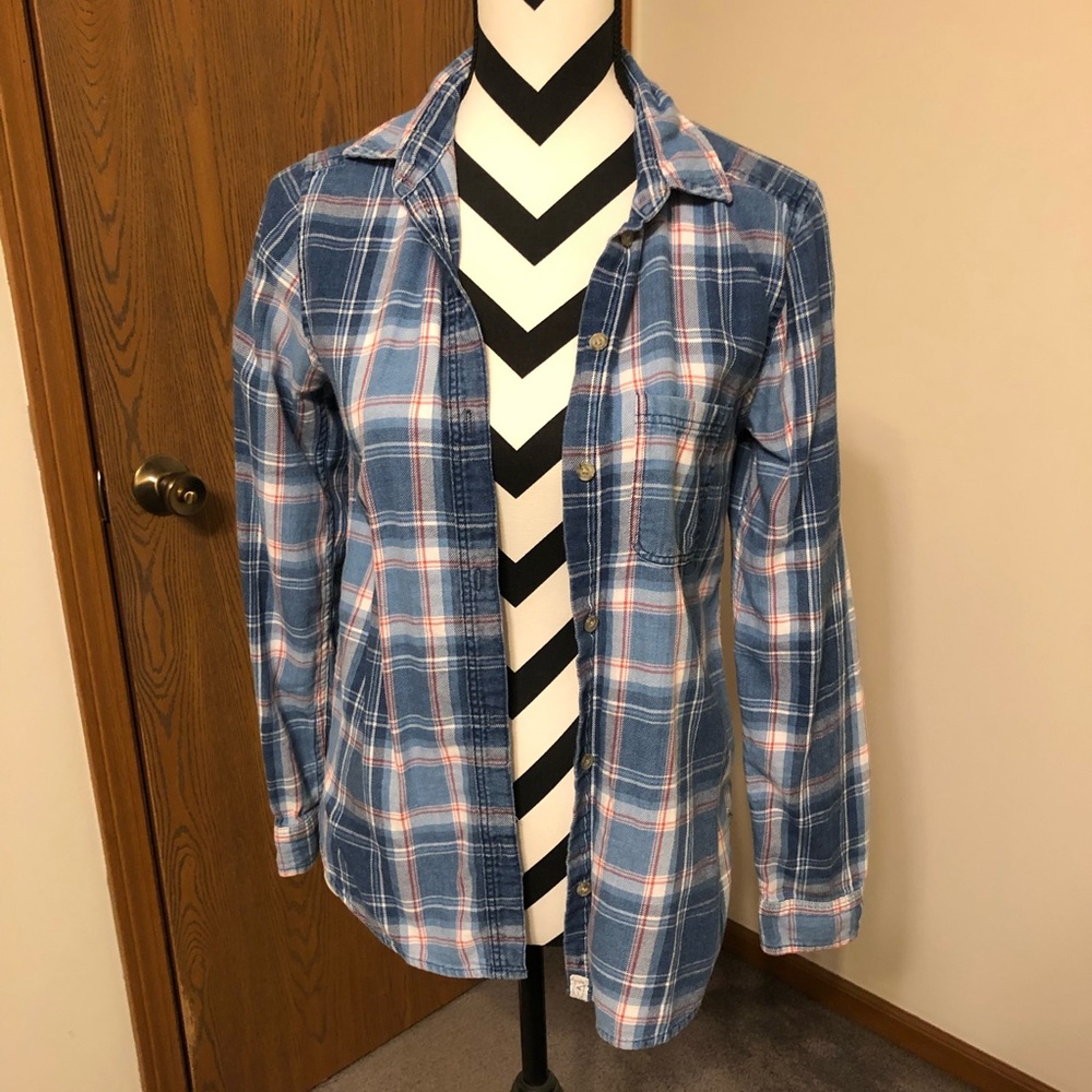 Blue and White Flannel